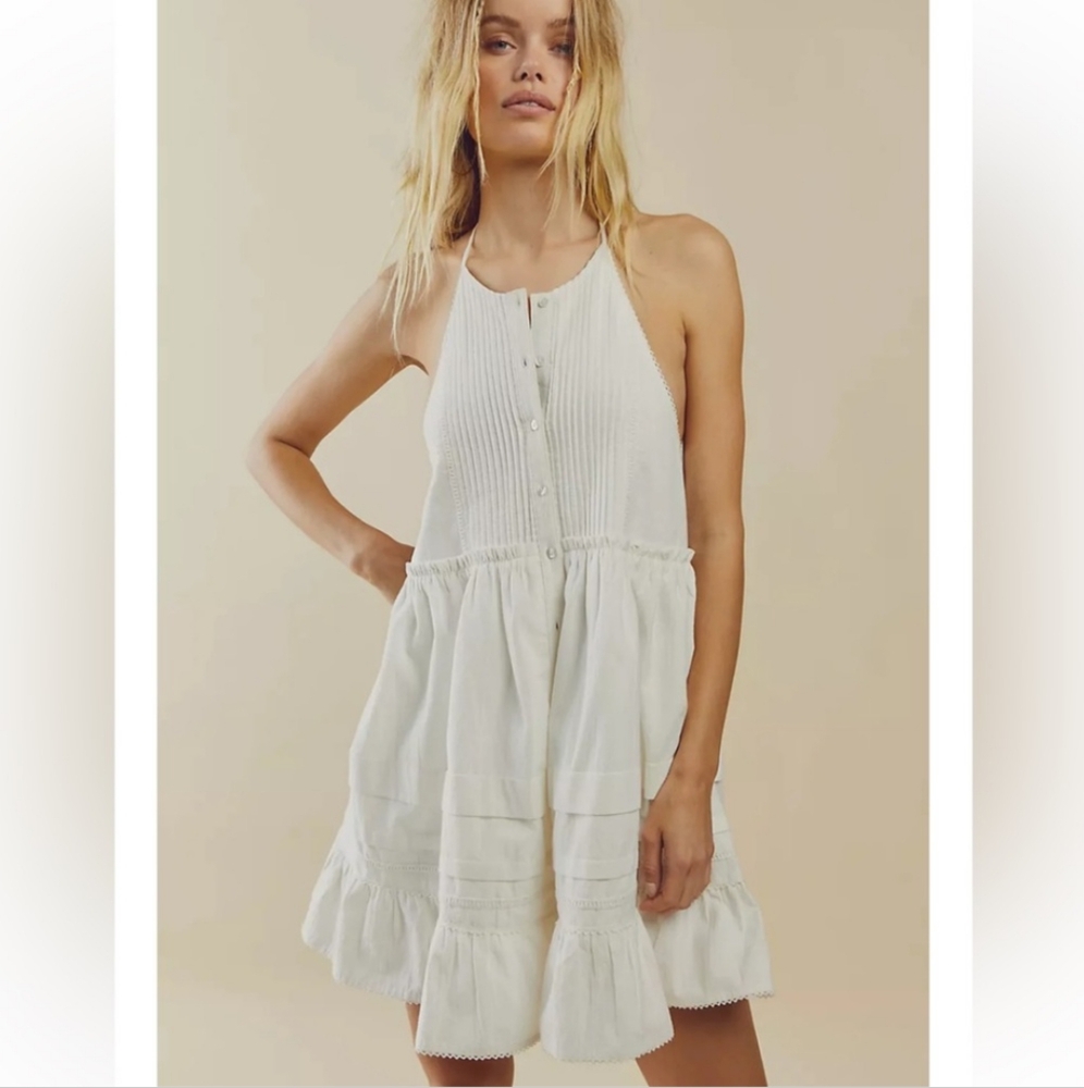 Free People Desert Days Mini Dress White XS